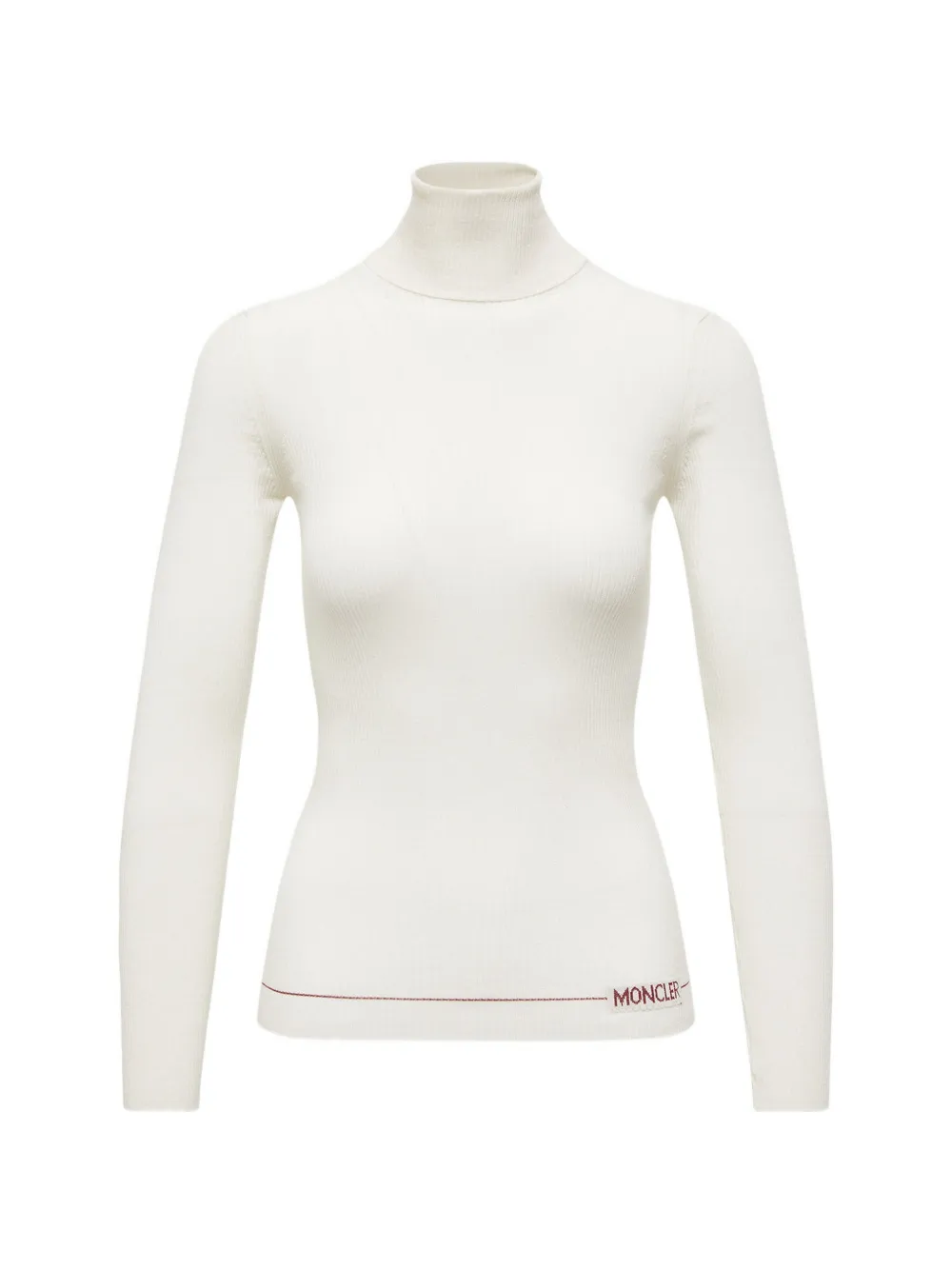 Moncler roll-neck knitted top - Bianco