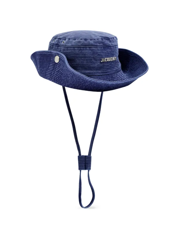 Jacquemus Grosgrain Denim Hat | Blue | FARFETCH