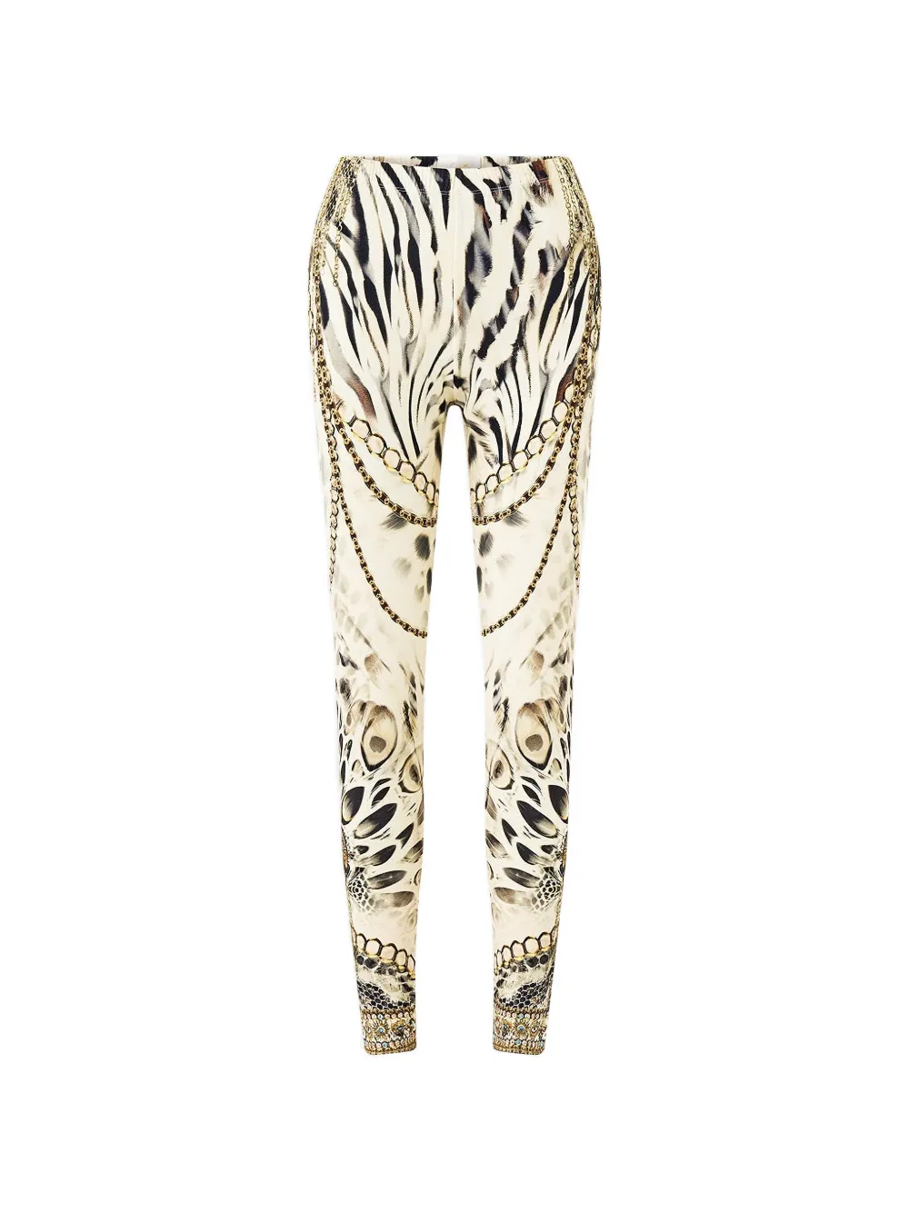 Camilla Lady Lionheart printed leggings - Toni neutri