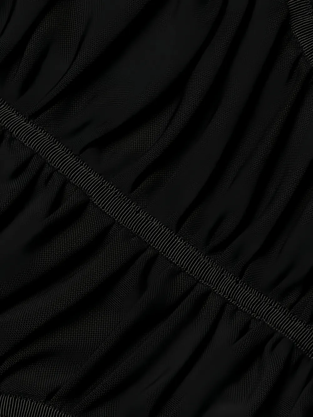  L'agence Asuka Mesh Top - Black 