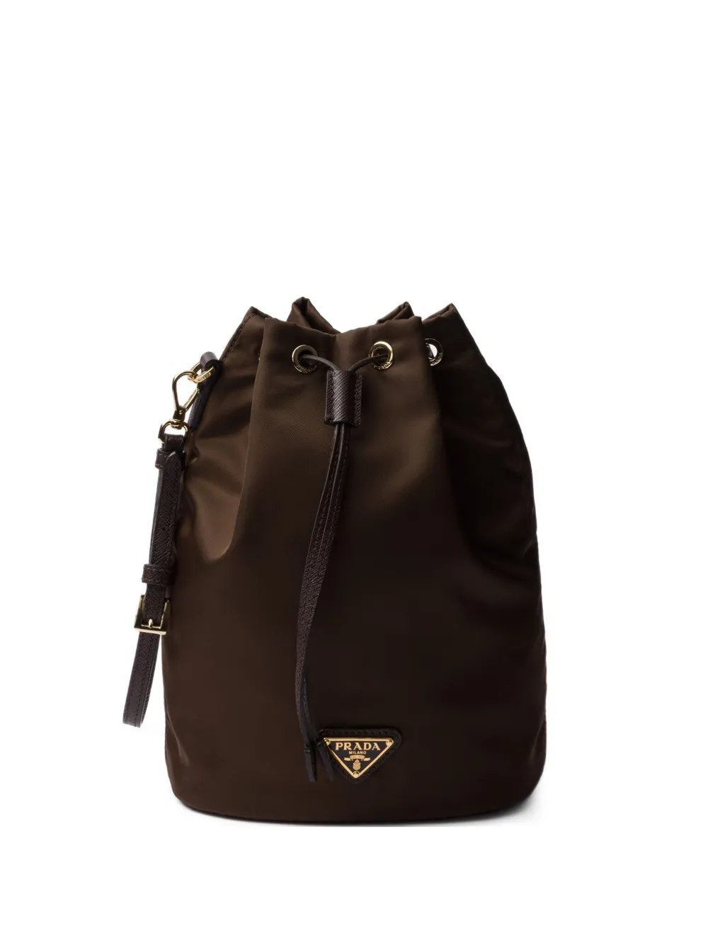 Prada Pouch Re-Nylon - Marrone