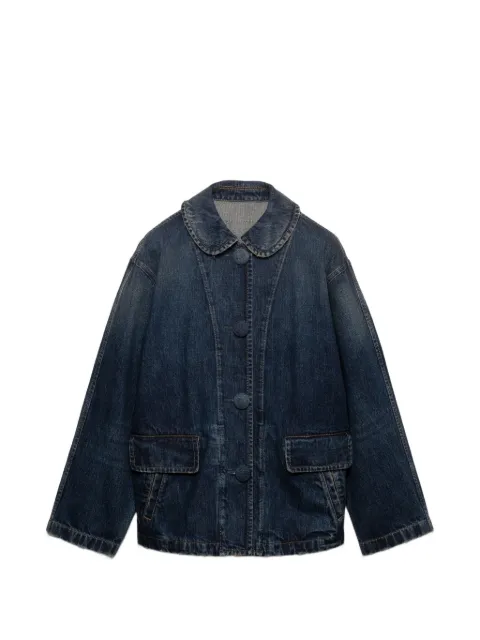 Prada washed denim blouson jacket