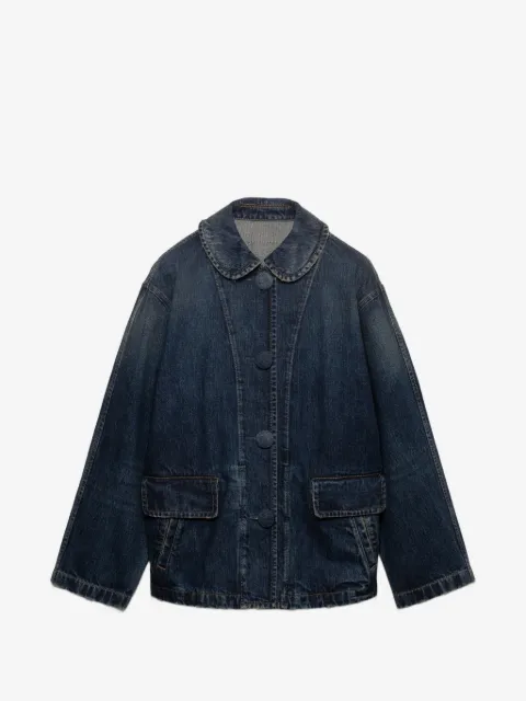 Prada washed denim blouson jacket