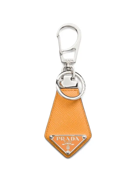 Prada Saffiano leather keychain
