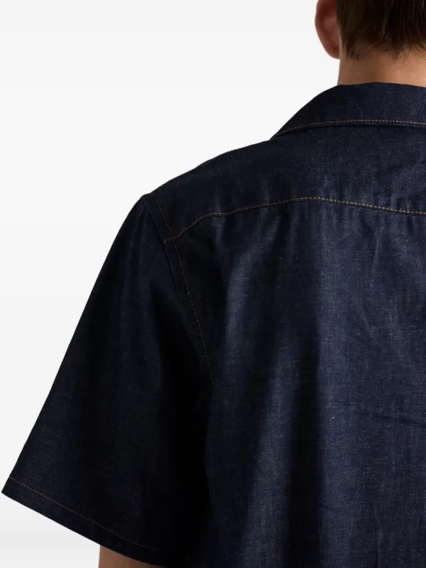 Prada Denim Bowling Shirt | Blue | FARFETCH