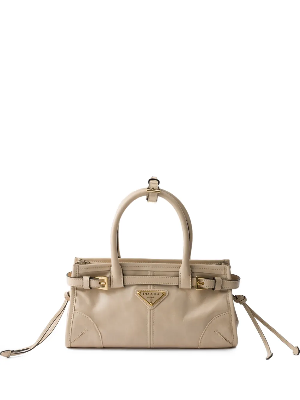 Prada Bonnie leather mini handbag - Neutrals