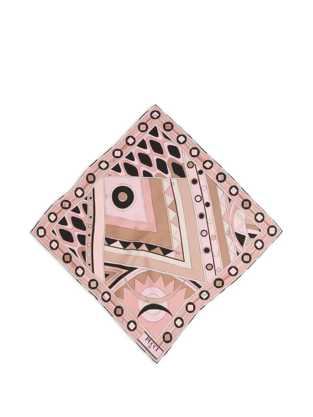 PUCCI vivara print small silk carrè - Rosa