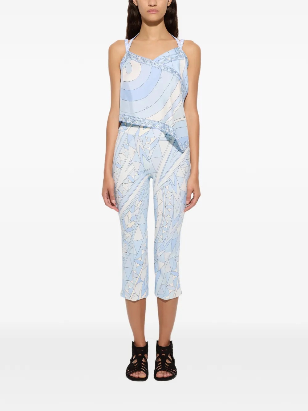  Pucci Pantalones Capri - Azul 