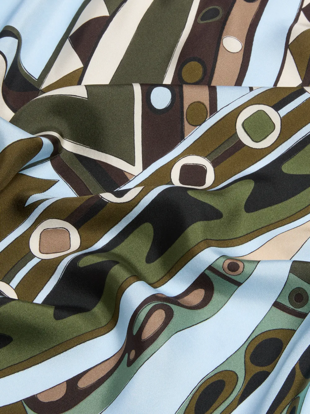  Pucci Mixed-print Silk Stole - Green 