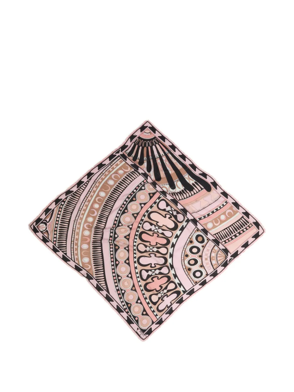 PUCCI soleil print wool and silk pashmina - Rosa