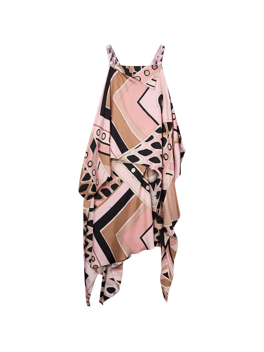 PUCCI vivara print silk dress - Rosa