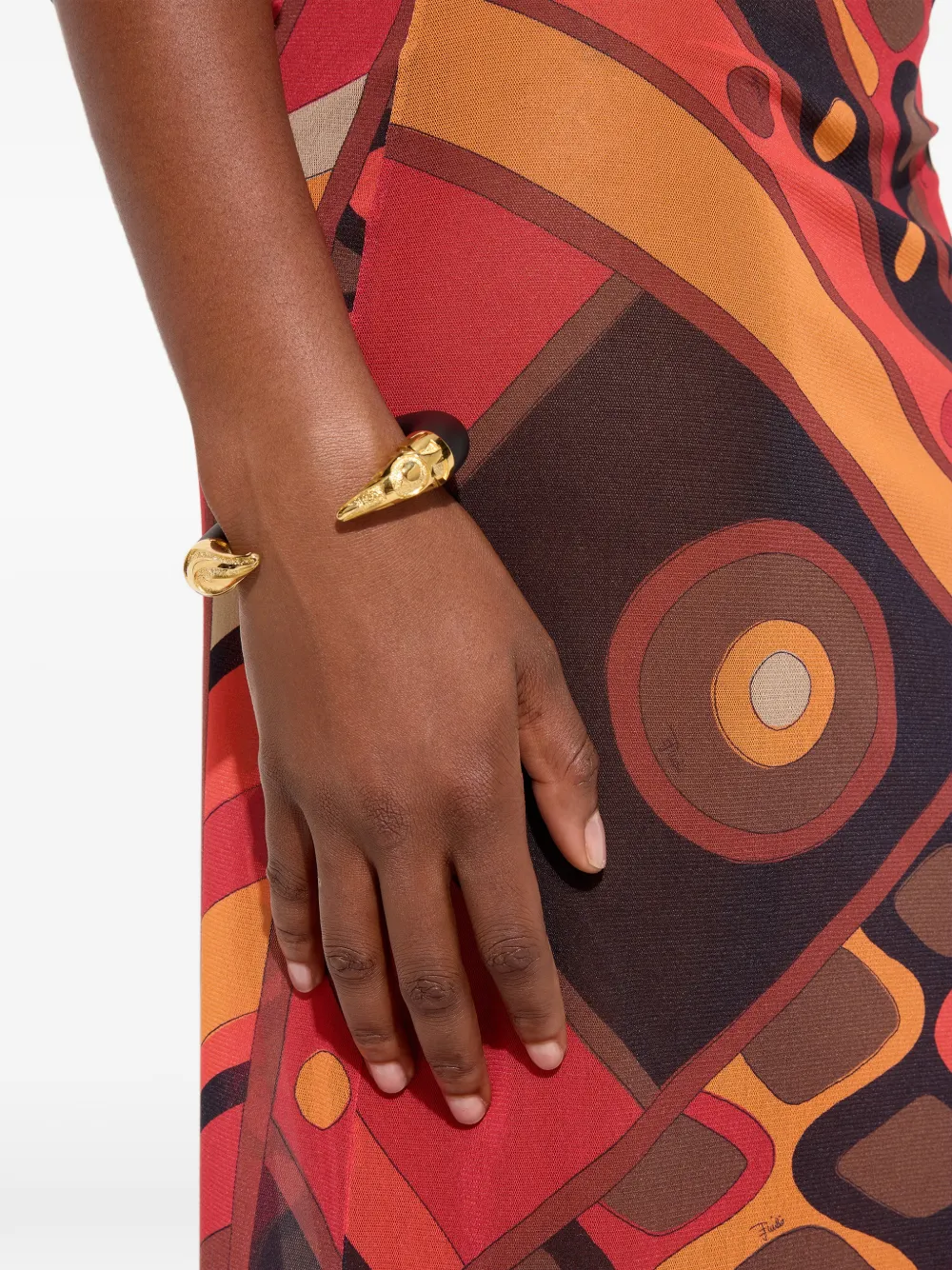 PUCCI horn-shaped bangle - Gold