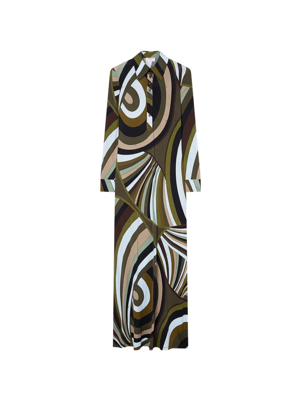 PUCCI Iride-print chemisier dress - Verde