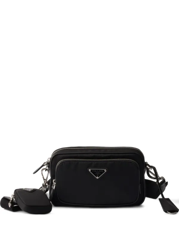 Prada Re-nylon Mini Shoulder Bag in Black