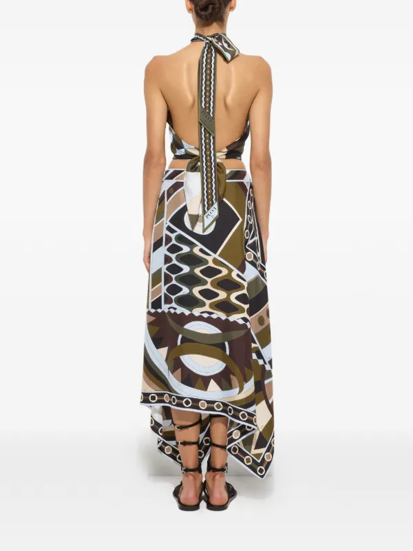 morgan halter knit midi dress Morganne Halter Plunge Midi Dress Butter main image 1
