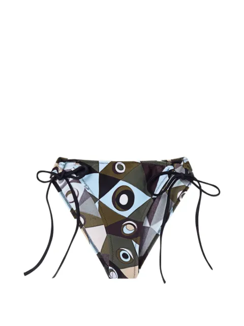 PUCCI Verstellbare Bikini-Hose mit Occhi-Print