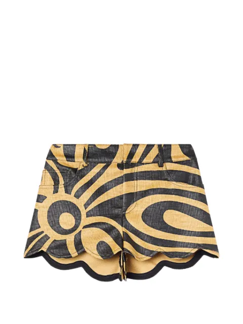 PUCCI shorts con ribete festoneado