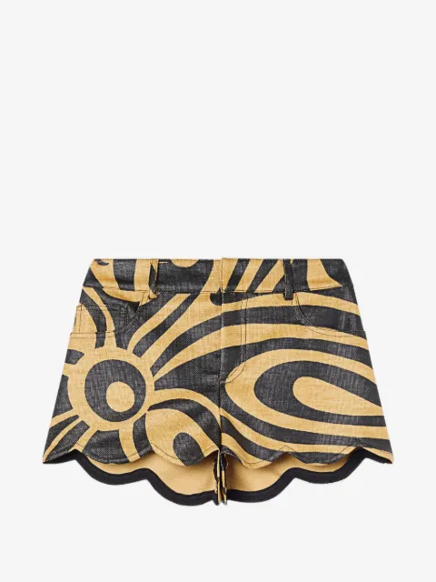 PUCCI scallop-trim shorts