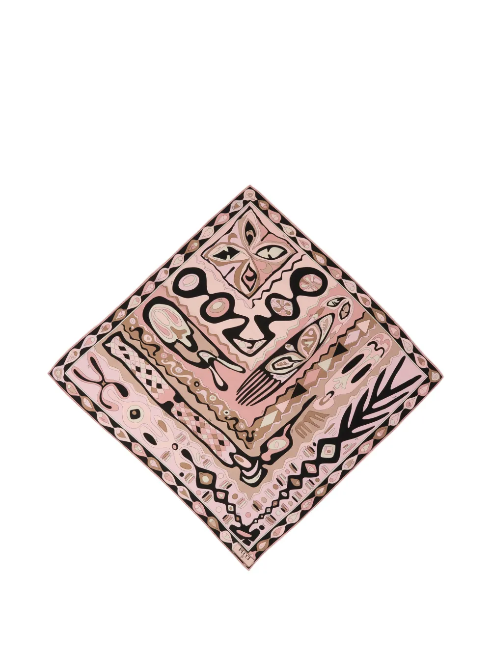 PUCCI Angoli print silk scarf - Rosa