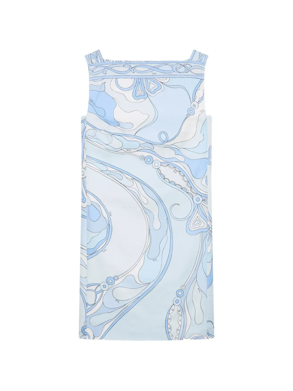 PUCCI Orchidee-print silk dress - Blu