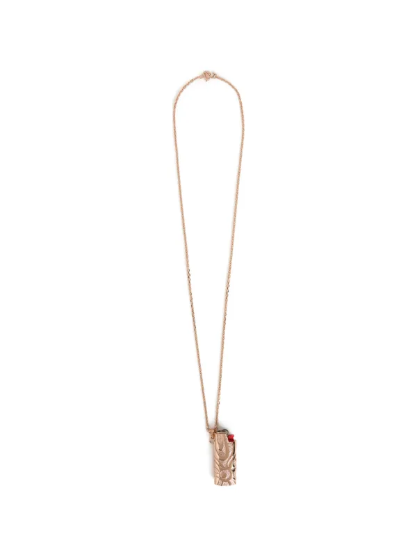 Pucci Sautoir Lighter Holder Necklace in Pink