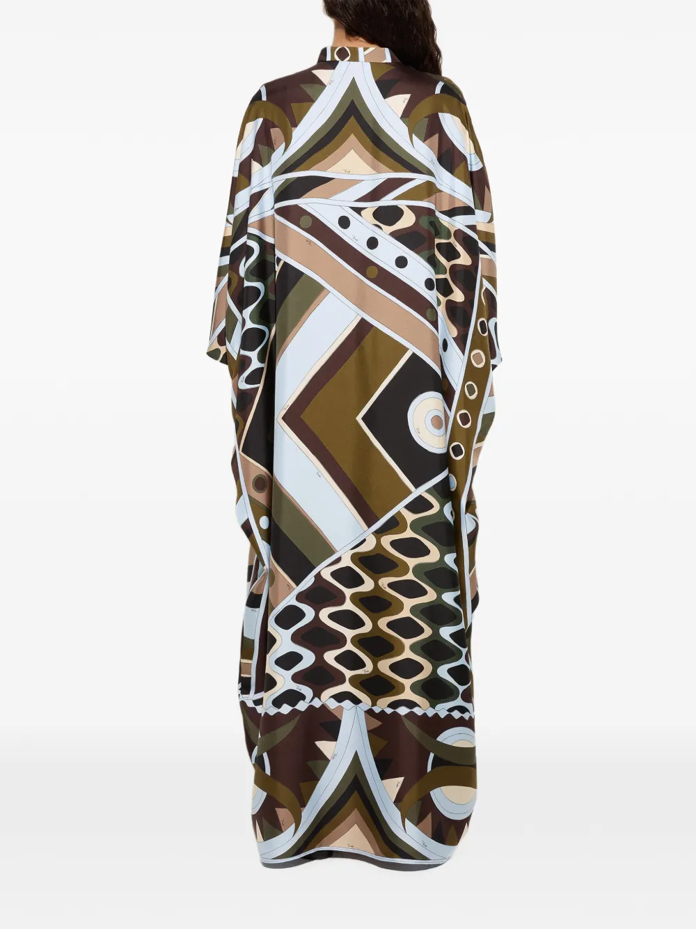 PUCCI Zijden tuniek met Vivara-print Bruin