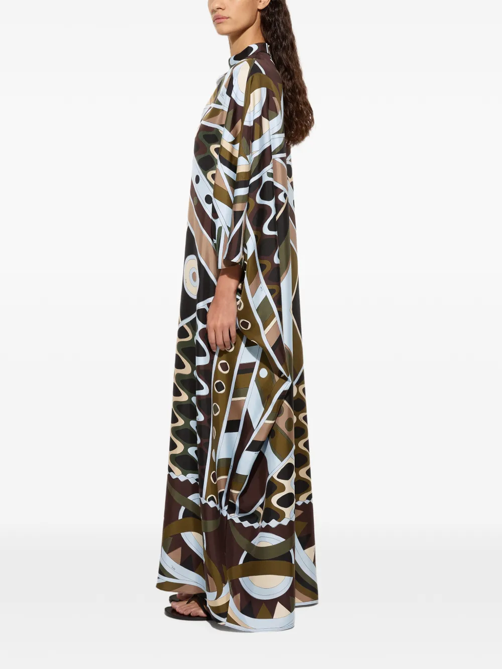 PUCCI Zijden tuniek met Vivara-print Bruin