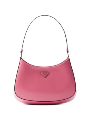 Prada レザー ショルダーバッグ | ピンク | FARFETCH JP