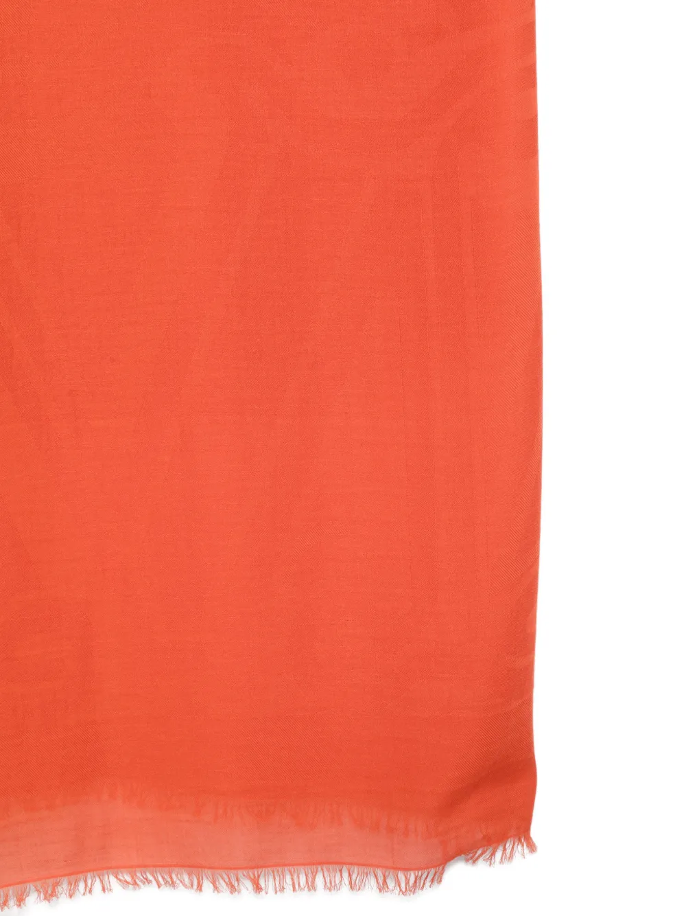 Max Mara Sjaal met franje Oranje