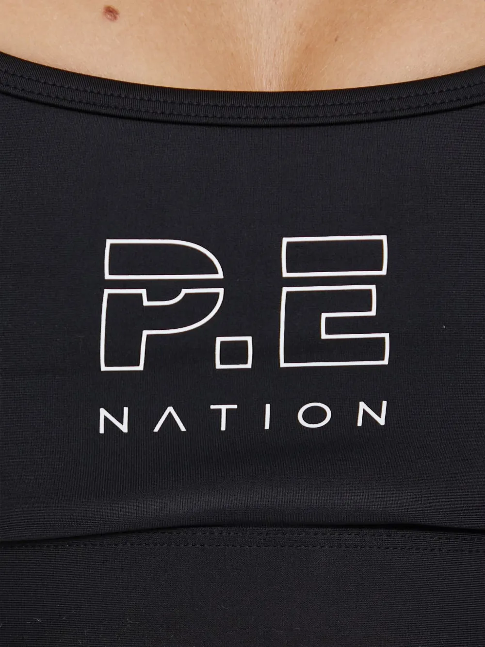 P.E Nation Sport-bh met logoprint Zwart