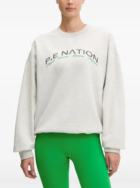 P.E Nation Felpa Volumein cotone con logo ricamato