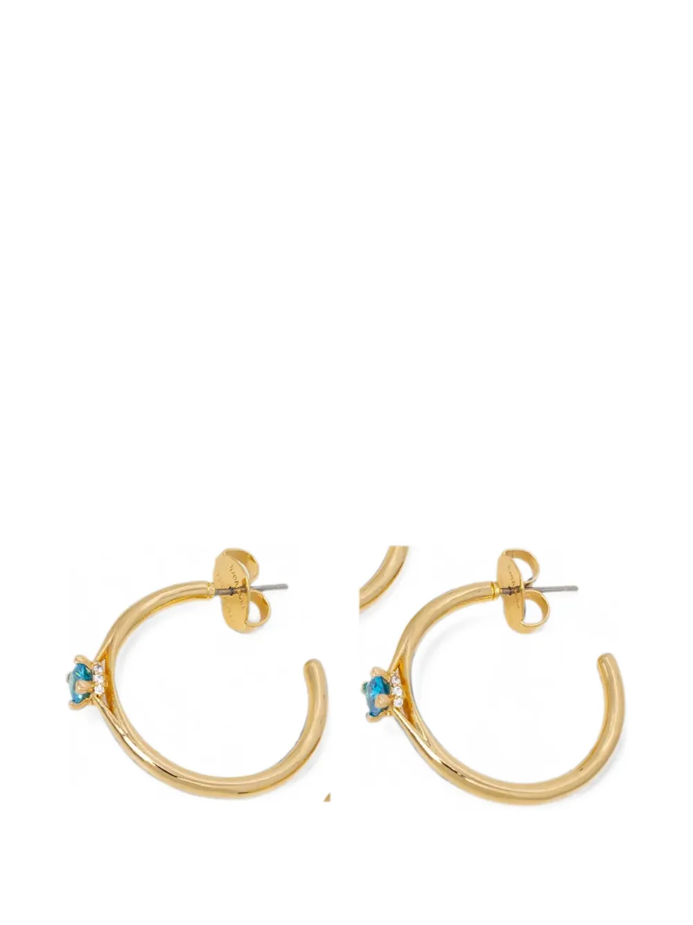 Kate Spade crystal-embellished hoop earrings - Oro
