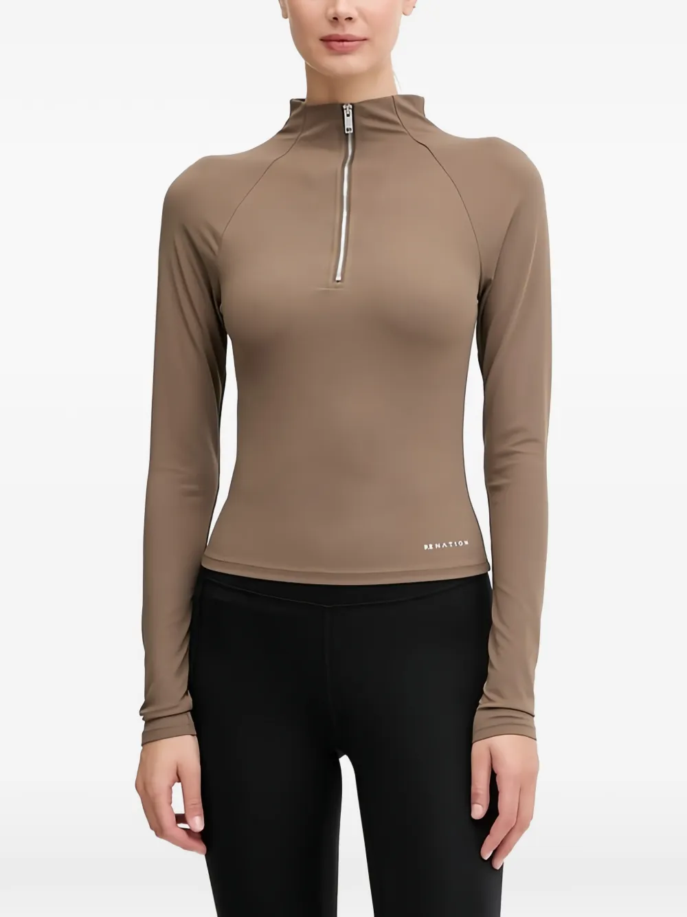 P.E Nation Routine half-zip top - Marrone