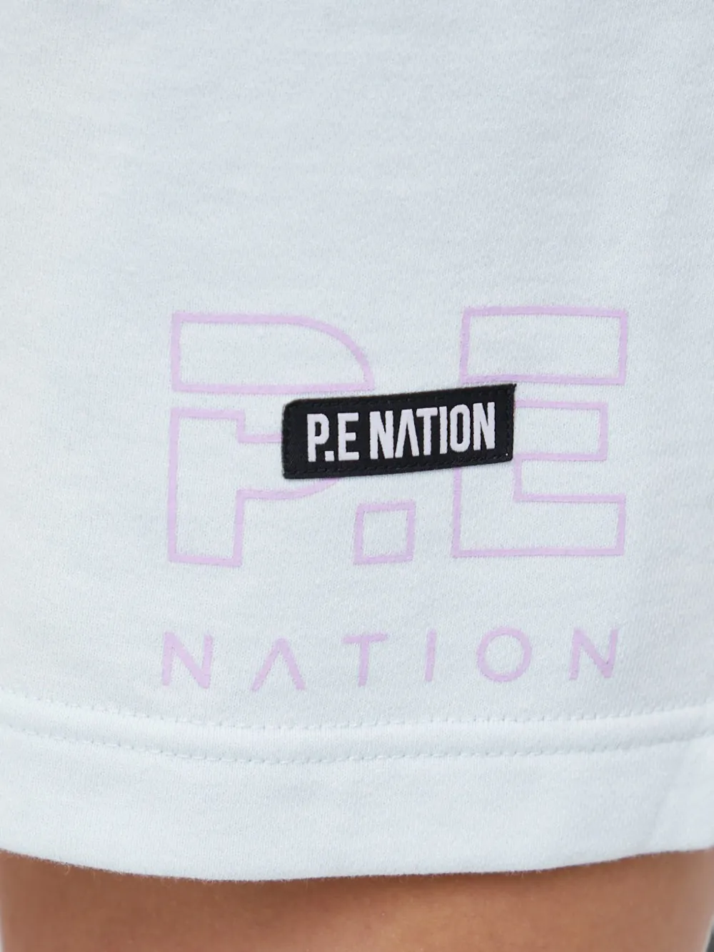 P.E Nation Shorts met logopatch Blauw