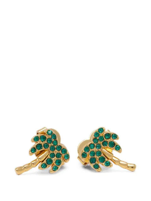 Kate Spade pendientes Away We Go con cristales y motivo de palmera