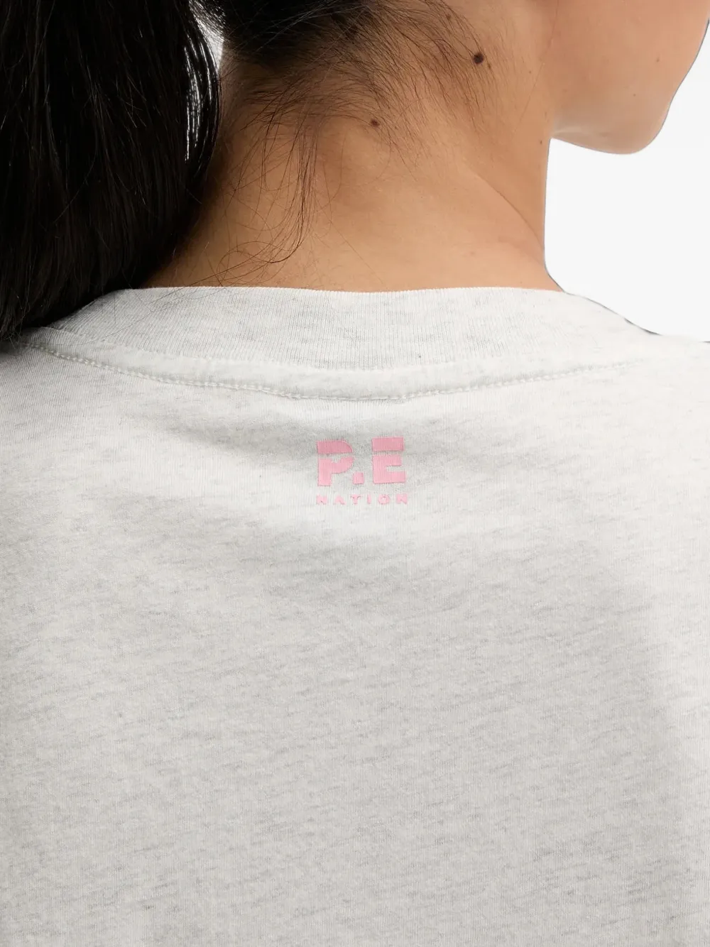 P.E Nation Heritage logo-detail T-shirt Grijs
