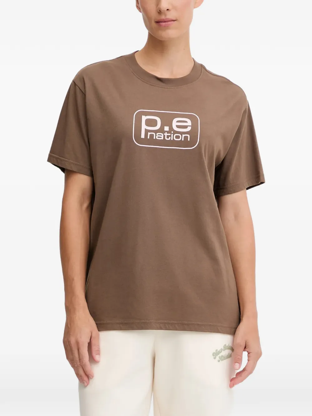 P.E Nation t-shirt à logo imprimé - Marron P.E Nation t-shirt à logo imprimé - Marron