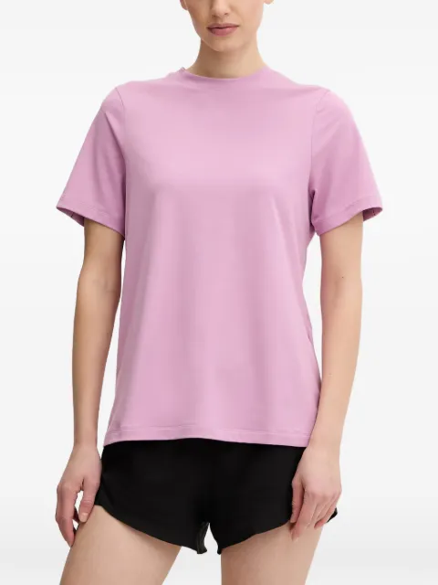 On  crew-neck T-shirt