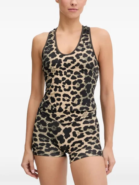 P.E Nation Renewal leopard-print racerback tank top