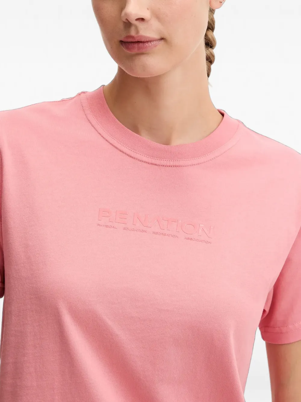 P.E Nation Rewind T-shirt Roze