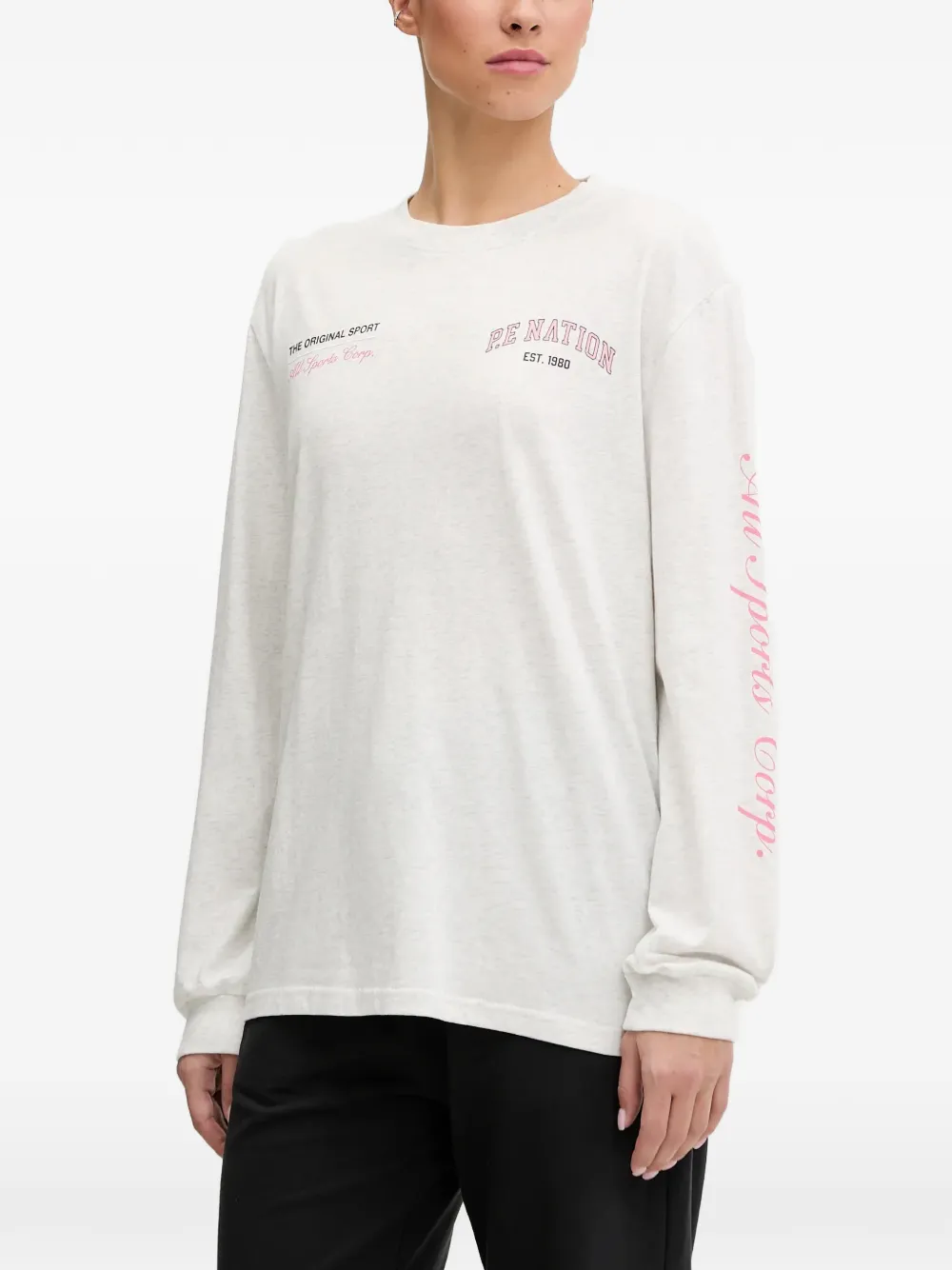 P.E Nation Base long-sleeve T-shirt - Grigio