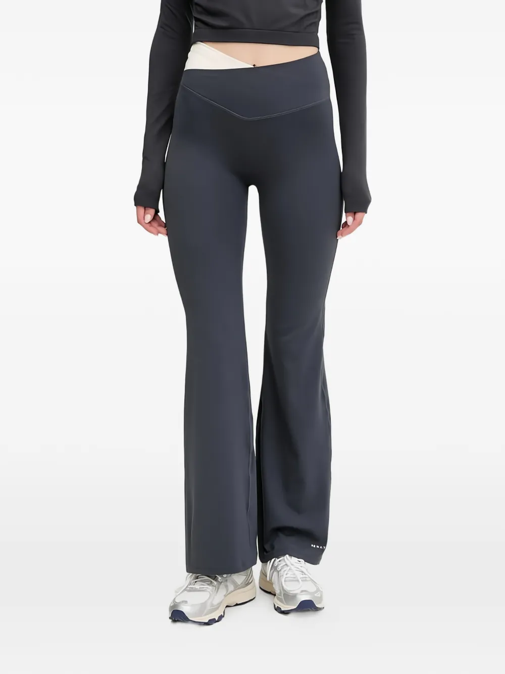 P.E Nation Leggings svasati con logo - Grigio