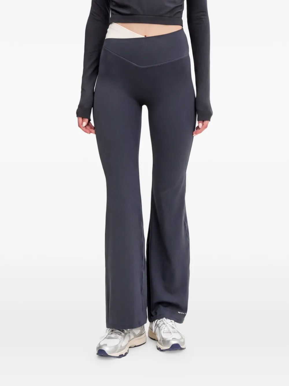 P.E Nation Leggings svasati con logo - Grigio