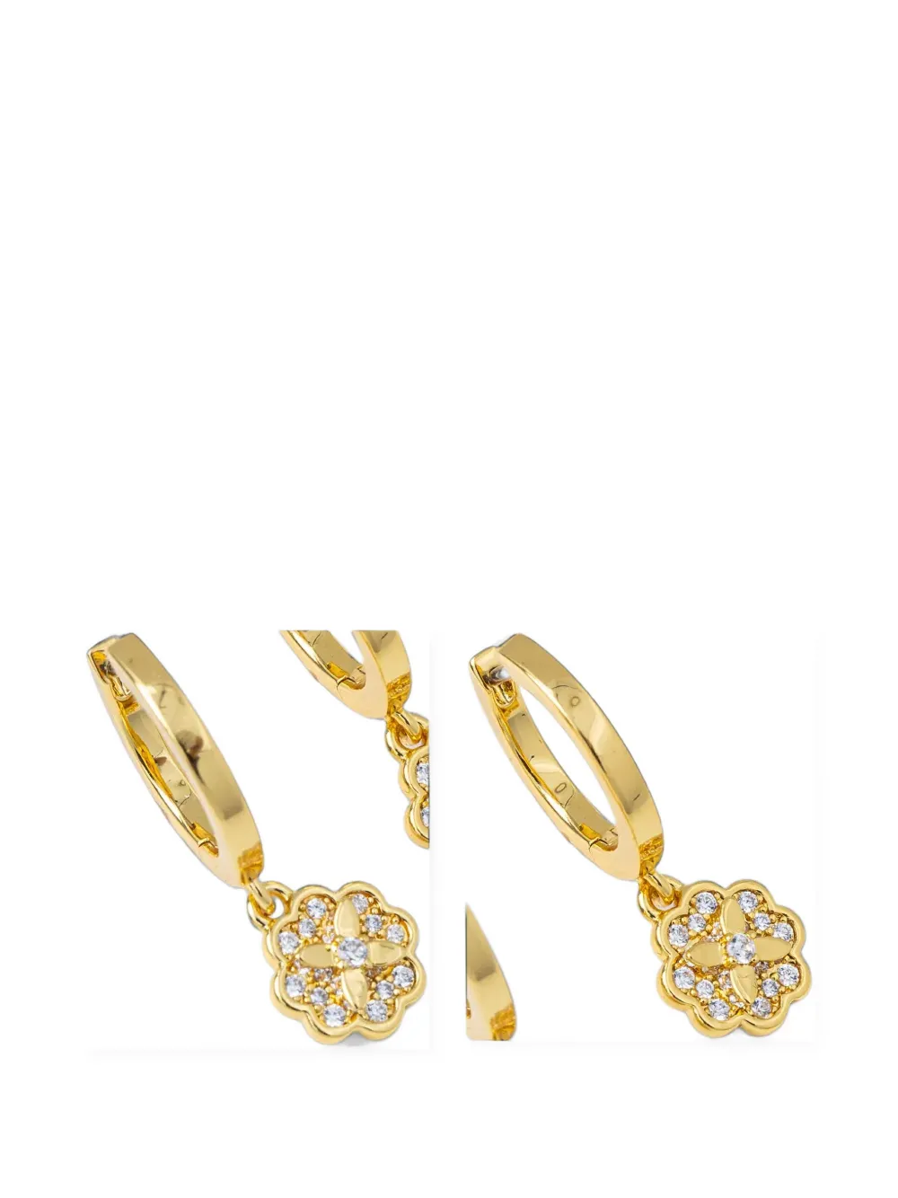 Kate Spade Heritage Bloom Huggie Drop earrings