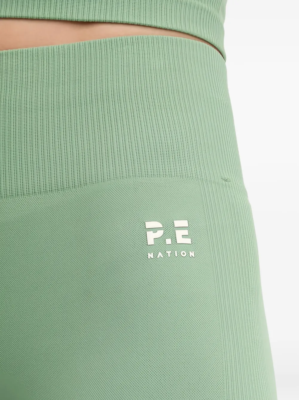 P.E Nation Geribbelde legging Groen