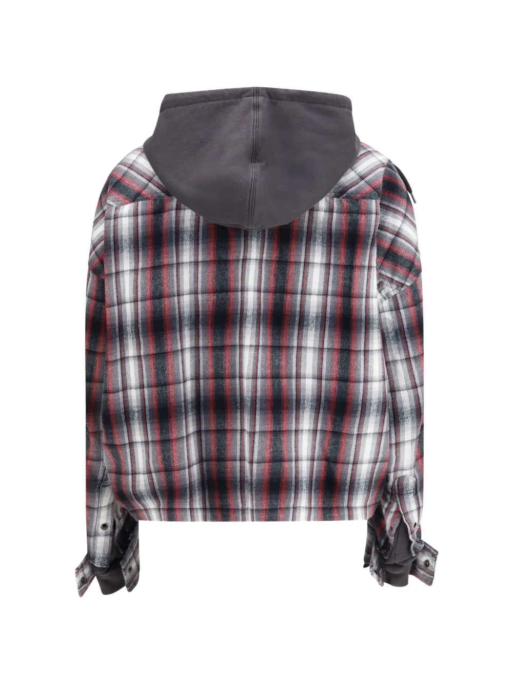  Maison Mihara Yasuhiro Hooded Checkered Hoodie - White 