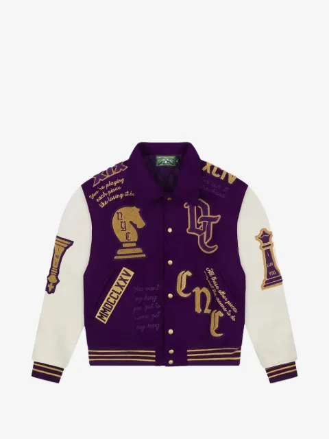Denim Tears Grandmaster embroidered varsity jacket