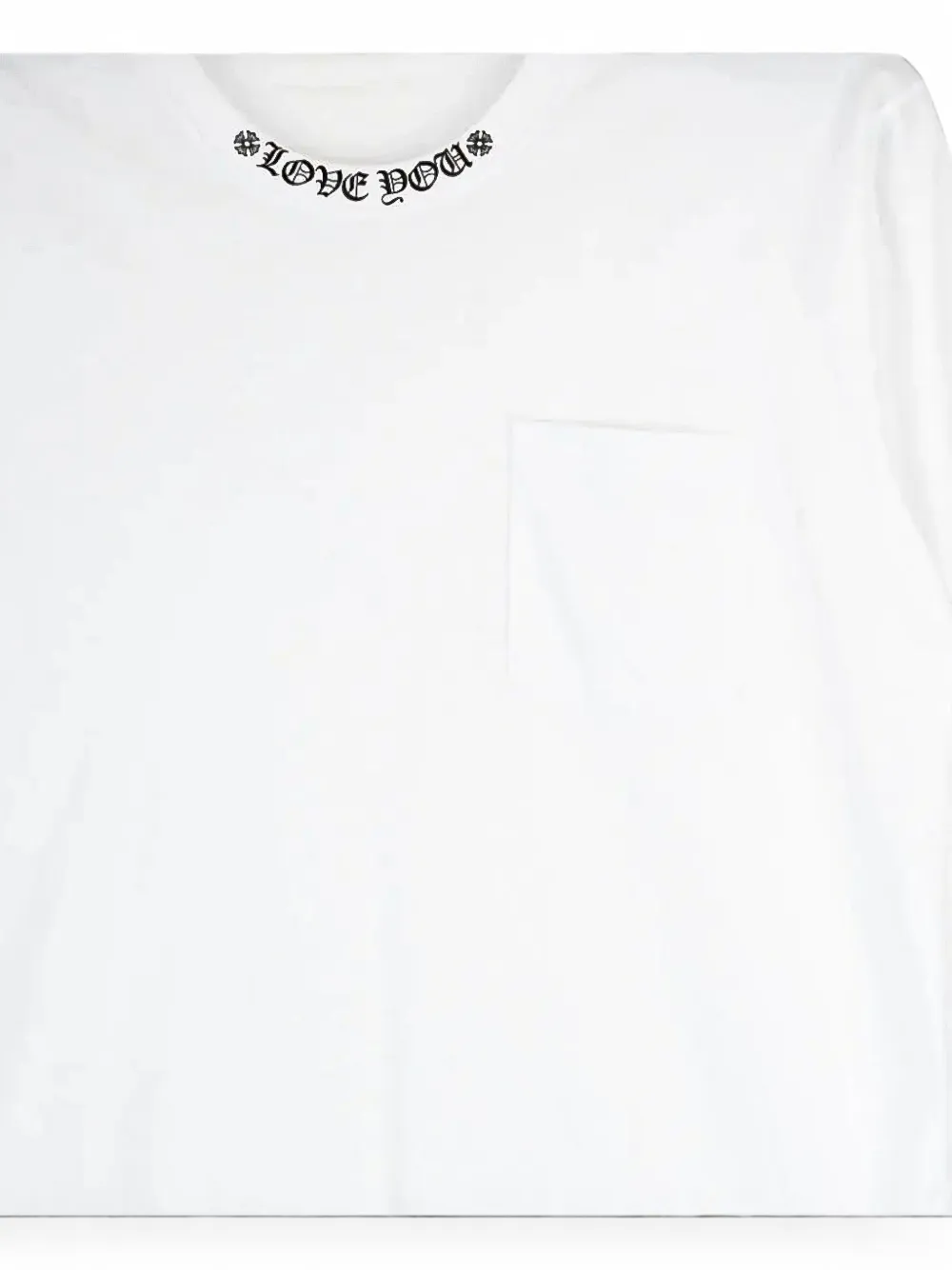 Chrome Hearts T-shirt met logoprint en lange mouwen Wit