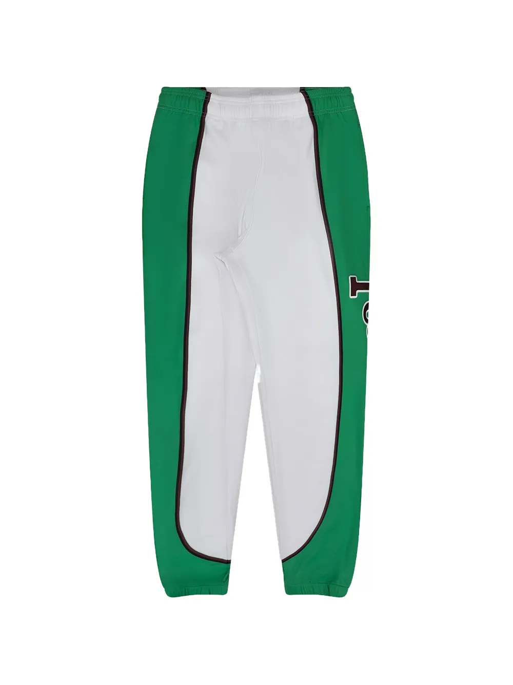 Denim Tears colour-block logo-print track pants - Bianco