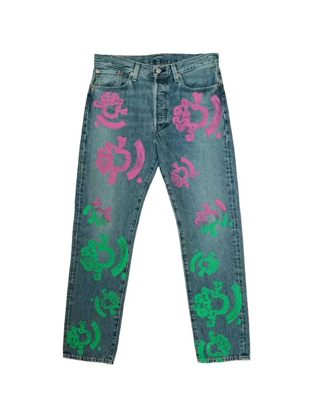 Denim Tears x Bstroy Tears 501 jeans - Blu